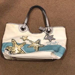 Summer Coach bag and wristlet